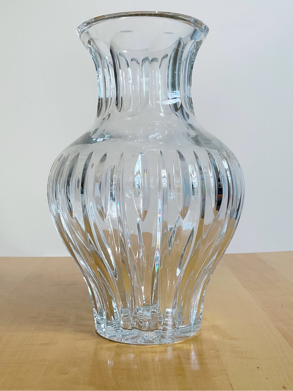 Marquis by Waterford Sheridan Crystal Vase 10” Heavy Cut Crystal